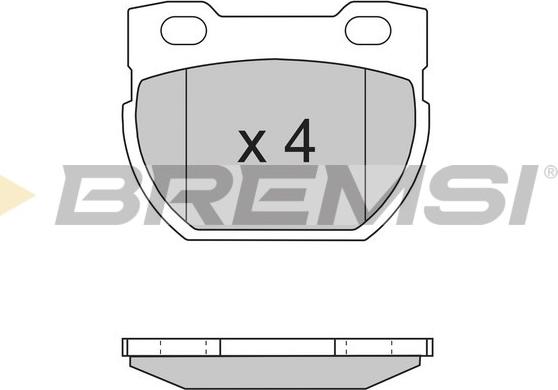 Bremsi BP2716 - Kit pastiglie freno, Freno a disco autozon.pro