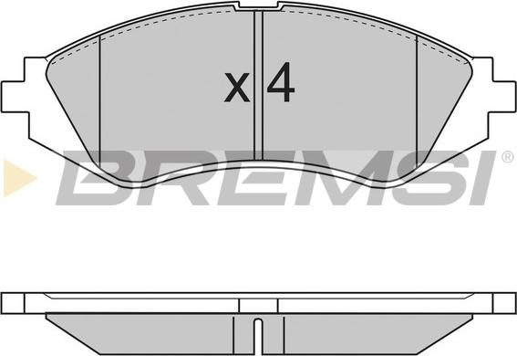 Bremsi BP2718 - Kit pastiglie freno, Freno a disco autozon.pro