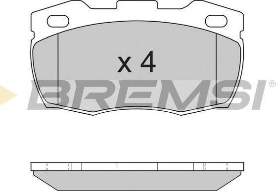 Bremsi BP2717 - Kit pastiglie freno, Freno a disco autozon.pro