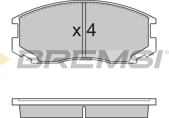 Bremsi BP2732 - Kit pastiglie freno, Freno a disco autozon.pro