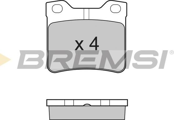 Bremsi BP2728 - Kit pastiglie freno, Freno a disco autozon.pro