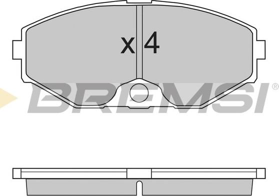 Bremsi BP2722 - Kit pastiglie freno, Freno a disco autozon.pro