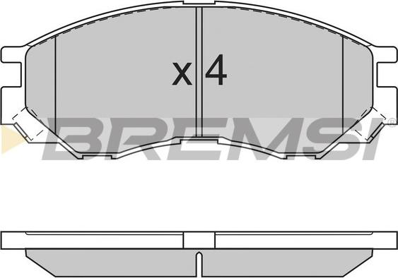 Bremsi BP2775 - Kit pastiglie freno, Freno a disco autozon.pro