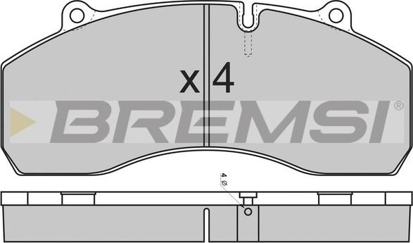 Bremsi BP7309 - Kit pastiglie freno, Freno a disco autozon.pro