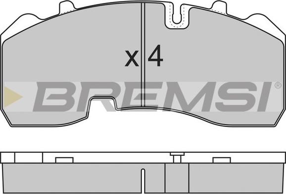 Bremsi BP7315 - Kit pastiglie freno, Freno a disco autozon.pro