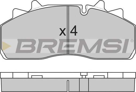 Bremsi BP7318 - Kit pastiglie freno, Freno a disco autozon.pro