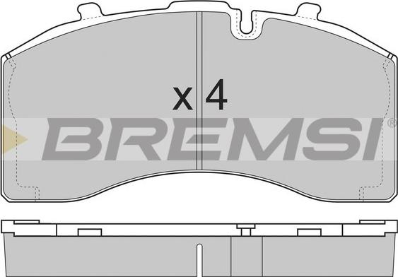 Bremsi BP7330 - Kit pastiglie freno, Freno a disco autozon.pro