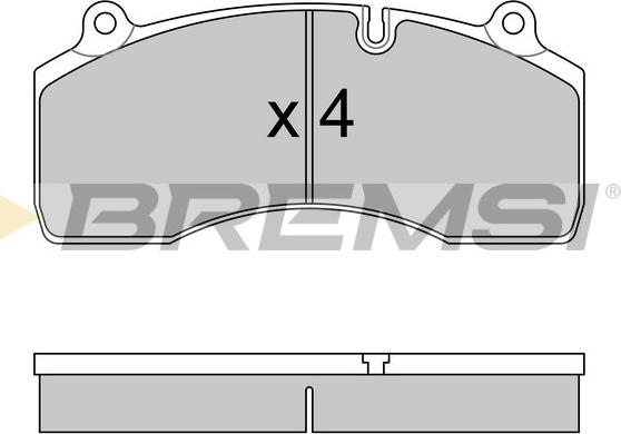 Bremsi BP7333 - Kit pastiglie freno, Freno a disco autozon.pro