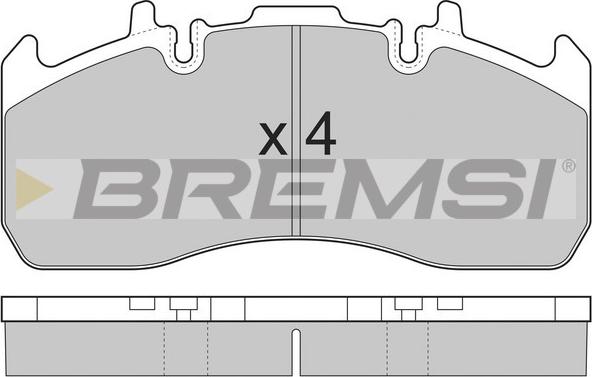 Bremsi BP7324 - Kit pastiglie freno, Freno a disco autozon.pro