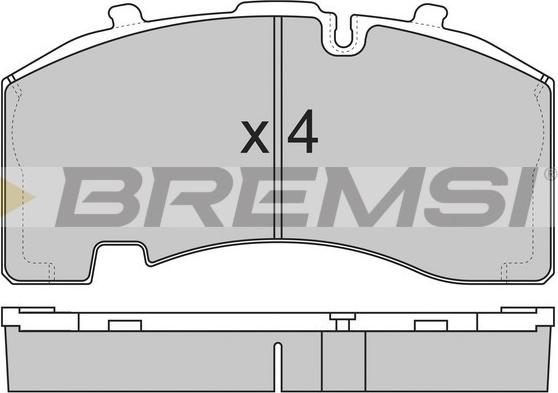 Bremsi BP7322 - Kit pastiglie freno, Freno a disco autozon.pro