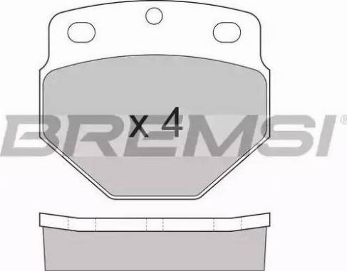 Bremsi BP7248 - Kit pastiglie freno, Freno a disco autozon.pro