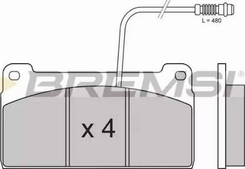 Bremsi BP7254 - Kit pastiglie freno, Freno a disco autozon.pro