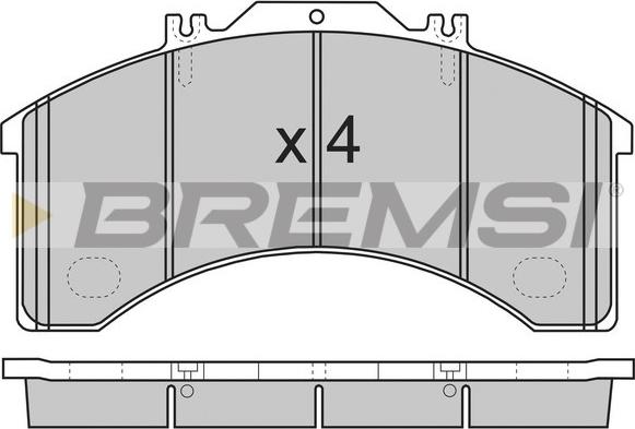 Bremsi BP7252 - Kit pastiglie freno, Freno a disco autozon.pro