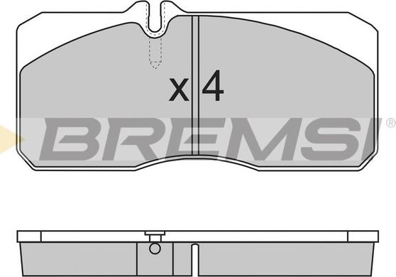 Bremsi BP7267 - Kit pastiglie freno, Freno a disco autozon.pro