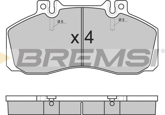 Bremsi BP7289 - Kit pastiglie freno, Freno a disco autozon.pro