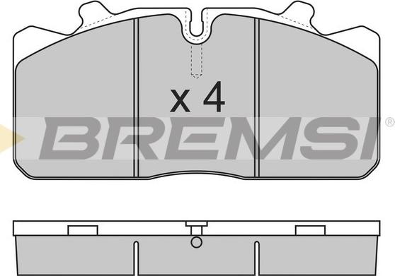 Bremsi BP7285 - Kit pastiglie freno, Freno a disco autozon.pro