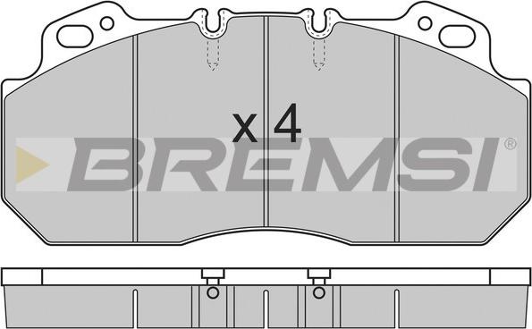 Bremsi BP7280 - Kit pastiglie freno, Freno a disco autozon.pro