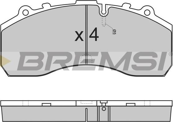 Bremsi BP7278 - Kit pastiglie freno, Freno a disco autozon.pro