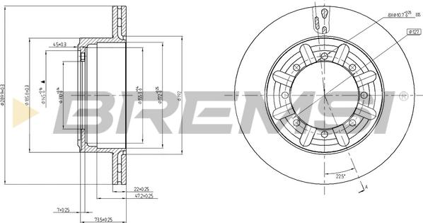 Bremsi CD5340V - Discofreno autozon.pro