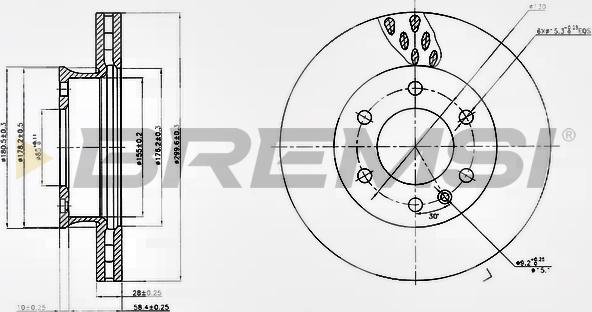 Bremsi CD5310V - Discofreno autozon.pro