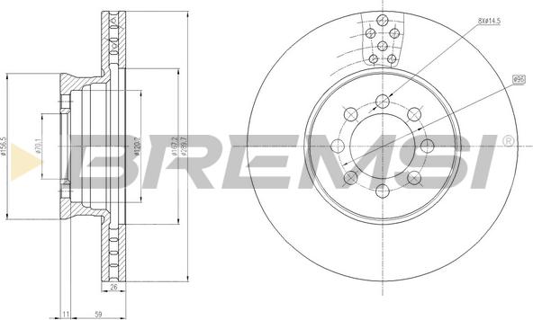 Bremsi CD5335V - Discofreno autozon.pro