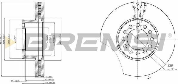 Bremsi CD5331V - Discofreno autozon.pro