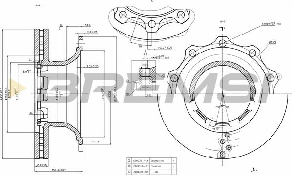 Bremsi CD5294V - Discofreno autozon.pro