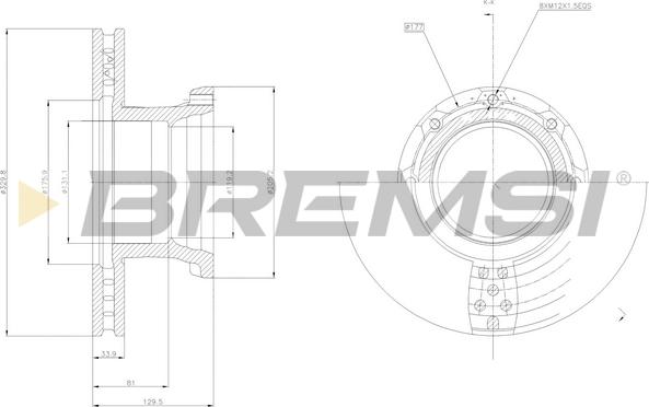 Bremsi CD5216V - Discofreno autozon.pro