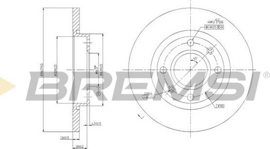 Bremsi CD6995S - Discofreno autozon.pro