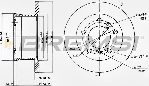 Bremsi CD6932S - Discofreno autozon.pro