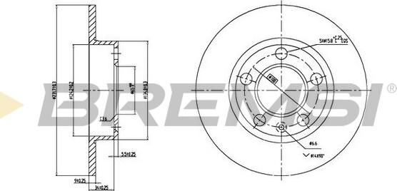 Bremsi CD6929S - Discofreno autozon.pro