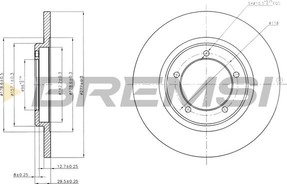 Bremsi CD6419S - Discofreno autozon.pro