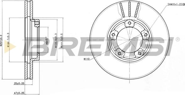 Bremsi CD6416V - Discofreno autozon.pro