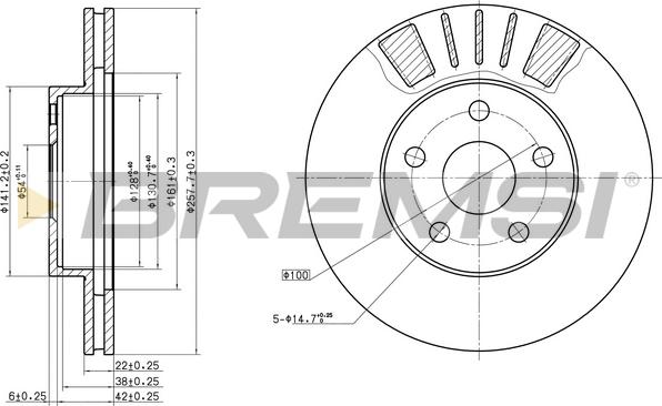 Bremsi CD6411V - Discofreno autozon.pro