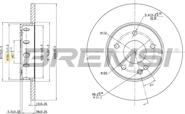 Bremsi CD6540S - Discofreno autozon.pro