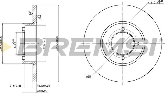 Bremsi CD6541S - Discofreno autozon.pro