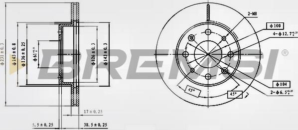 Bremsi CD6571V - Discofreno autozon.pro