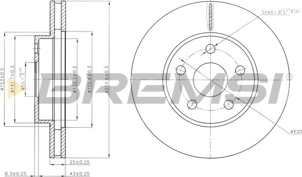 Bremsi CD6620V - Discofreno autozon.pro