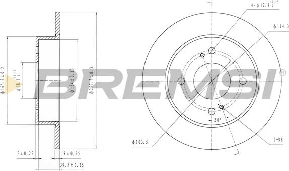 Bremsi CD6674S - Discofreno autozon.pro