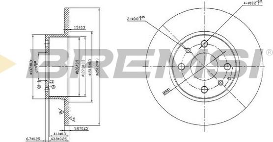 Bremsi CD6066S - Discofreno autozon.pro