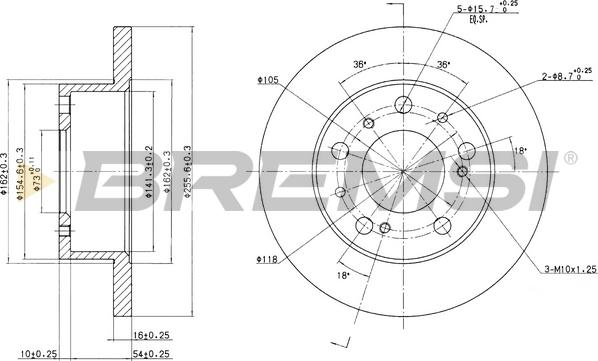 Bremsi CD6063S - Discofreno autozon.pro