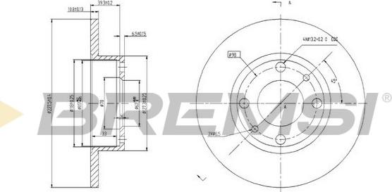 Bremsi CD6083S - Discofreno autozon.pro