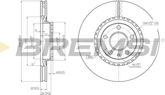 Bremsi CD6156V - Discofreno autozon.pro