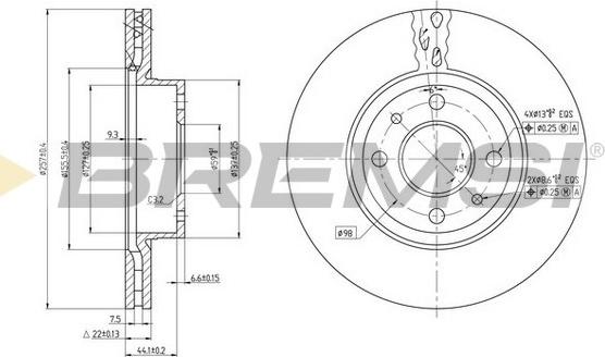 Bremsi CD6178V - Discofreno autozon.pro