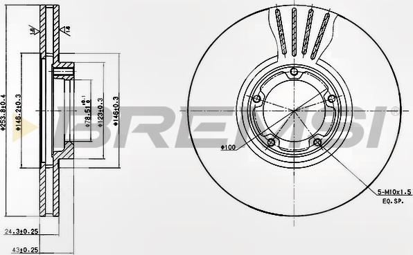 Bremsi CD6848V - Discofreno autozon.pro