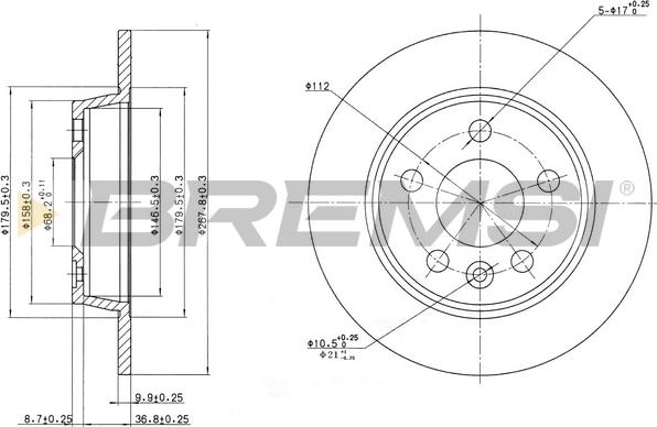 Bremsi CD6847S - Discofreno autozon.pro