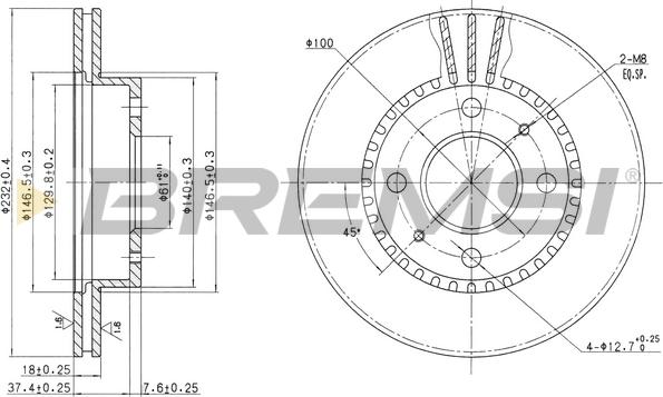 Bremsi CD6866V - Discofreno autozon.pro