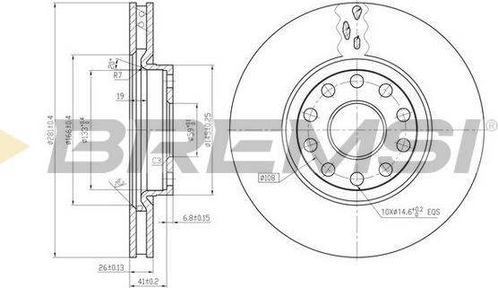 Bremsi CD6802V - Discofreno autozon.pro