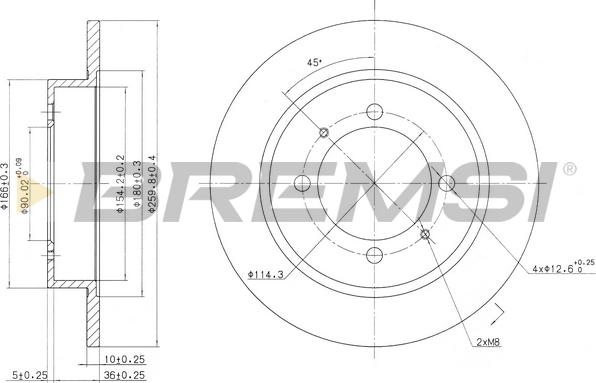 Bremsi CD6886S - Discofreno autozon.pro