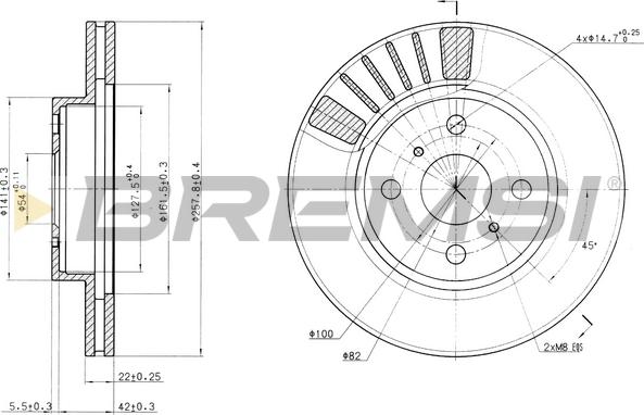 Bremsi CD6881V - Discofreno autozon.pro